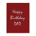 Happy Birthday Dad postcards