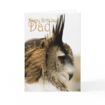 Happy Birthday Dad with Eagle Owl cards