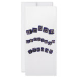 Happy Birthday Edward toy blocks in blue. rack cards