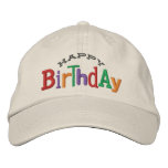 Happy Birthday Embroidery Hat embroidered hats