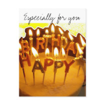 Happy Birthday, Especially for you Post Cards