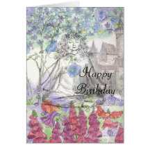 Happy Birthday Flower Card Zen Meditation