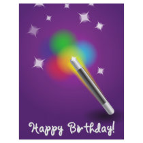 Happy birthday full color flyer