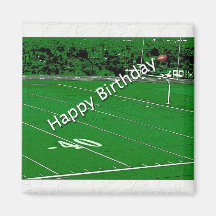 Happy Birthday Football Fanatic Fridge Magnet