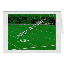 Happy Birthday Football Fanatic Greeting Card