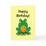 Happy birthday! (frog) cards
