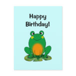 Happy Birthday! (frog) Post Cards