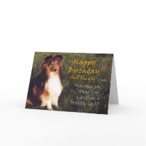 Happy Birthday from the Dog Card