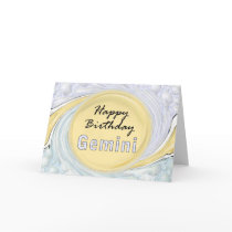 Happy Birthday Gemini Card