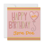 Happy Birthday Girl Decorative Design Invites