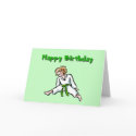 Happy Birthday Girl Martial Arts Greeting Card