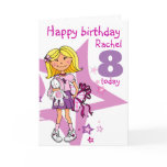 Happy Birthday Girl personalise age card