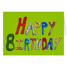 Happy Birthday Glitter Greeting Card