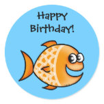 Happy Birthday! (goldfish) stickers