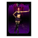 Happy Birthday, Gothic sexy female cards