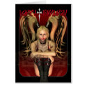 Happy Birthday, Gothic sexy female cards