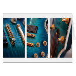 Happy Birthday - Guitar in Blue Greeting Card