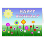 Happy Birthday Happy Flowers Cards