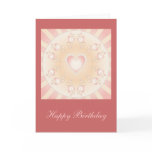 "Happy Birthday" Heart Design cards