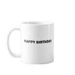 HAPPY BIRTHDAY, Heart Shaped Cake, Mug