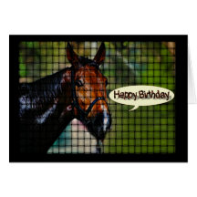 Happy Birthday Horse Birthday mare stallion foal Card