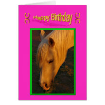 Happy Birthday Horse Birthday mare stallion foal Cards