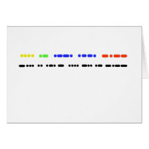 "Happy Birthday" in Morse Code Card or Greeting