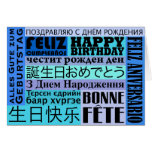 Happy Birthday International Style Greeting Card