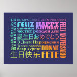 Happy Birthday International Style posters