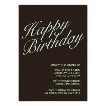 Happy Birthday Invitations