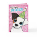 Happy Birthday Jack Russell Party Dog cards