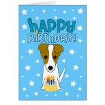 Happy Birthday Jack Russell Terrier Greeting Card