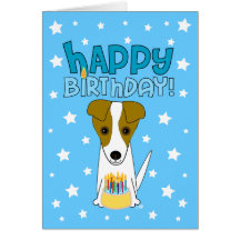 Happy Birthday Jack Russell Terrier Greeting Card