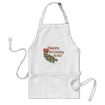 Happy Birthday Jesus Aprons