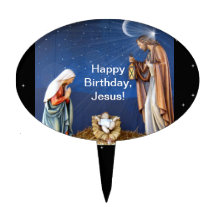 Happy Birthday Jesus Cake on Happy Birthday Jesus Cake Toppers