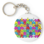 Happy birthday jigsaw keychains