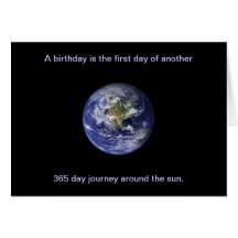 Happy Birthday: Journey around the sun Card