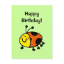 Happy birthday! (ladybug) post card