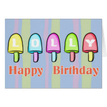 happy birthday lolly cards