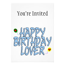 Happy Birthday Lover Announcement