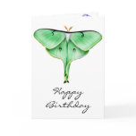 Happy Birthday Luna Moth Card