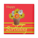 Happy birthday magnet