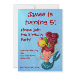 Happy Birthday Mermaid Invitation
