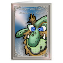 Happy Birthday Mother-In-Law Humourous Greeting Card