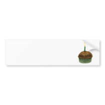 Happy Birthday Muffin Bumper Stickers