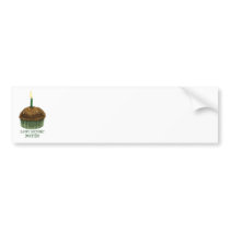 Happy Birthday Muffin Bumper Sticker