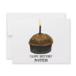 Happy Birthday Muffin Personalized Invitations