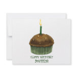 Happy Birthday Muffin Personalized Invitations