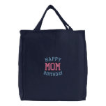 Happy Birthday Mum Embroidered Tote Bag embroidered bags