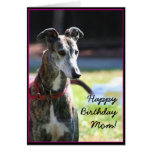 Happy Birthday Mum Greyhound greeting card
